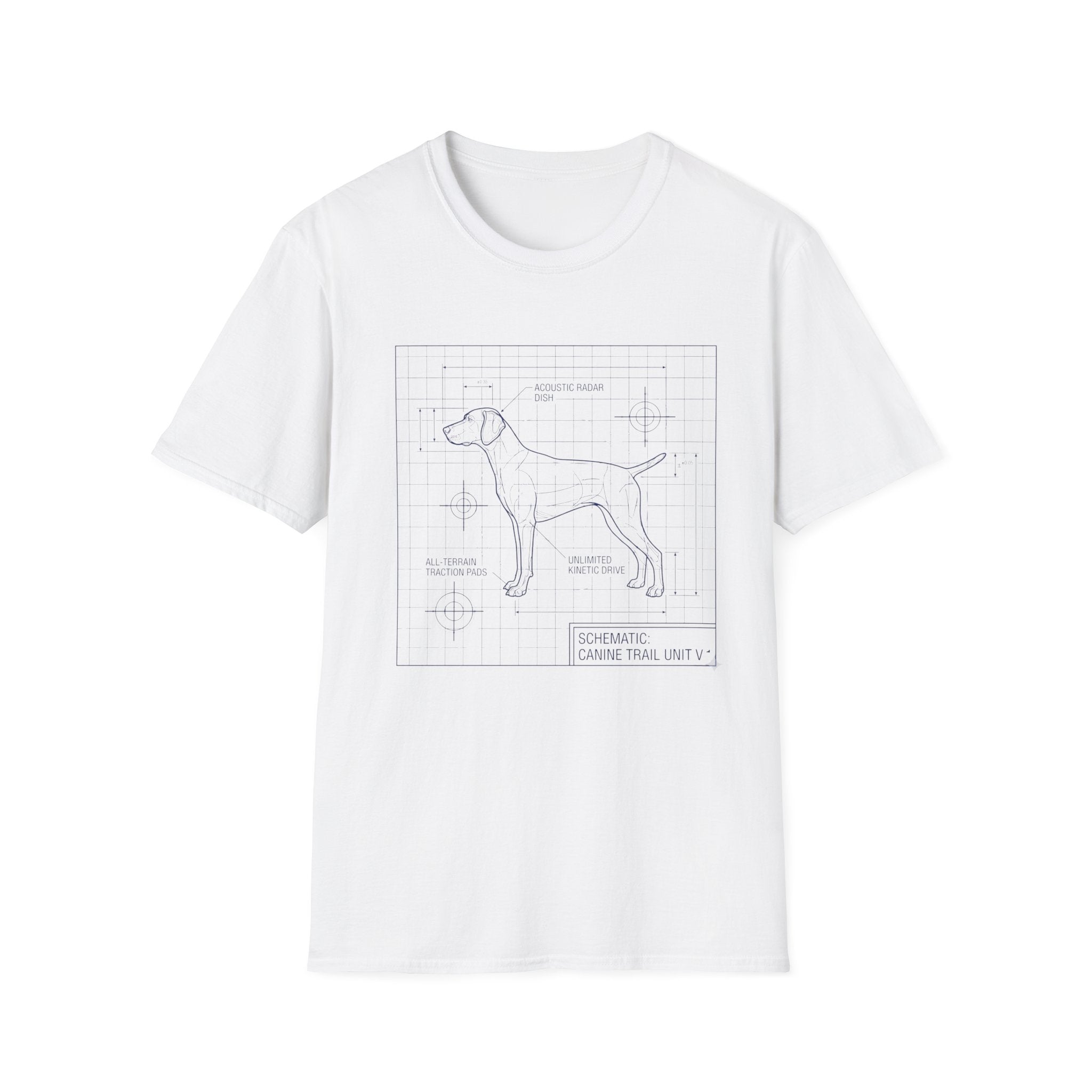 Canine Trail Unit BlueprintT-Shirt