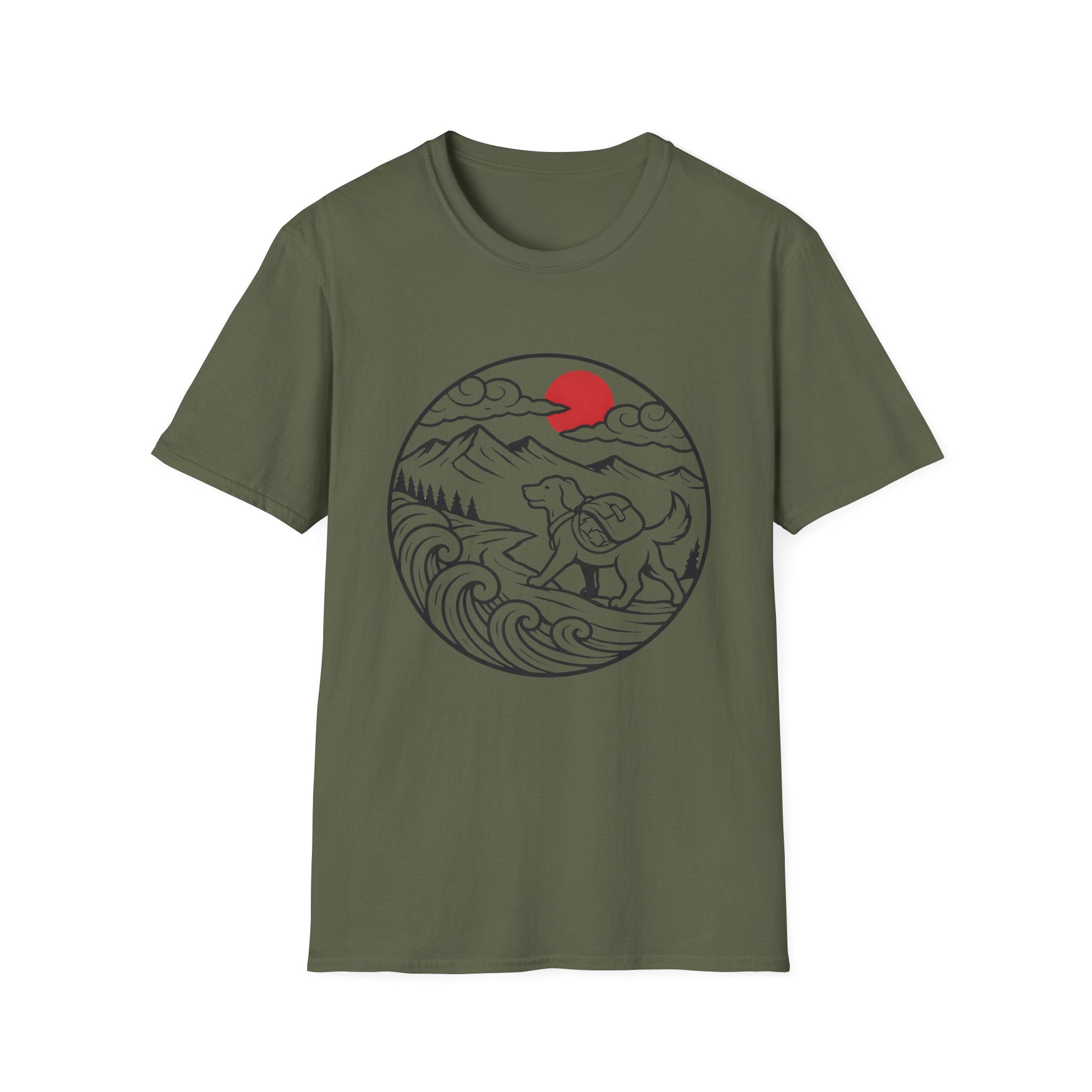 Moonlit Trail Dog T-Shirt