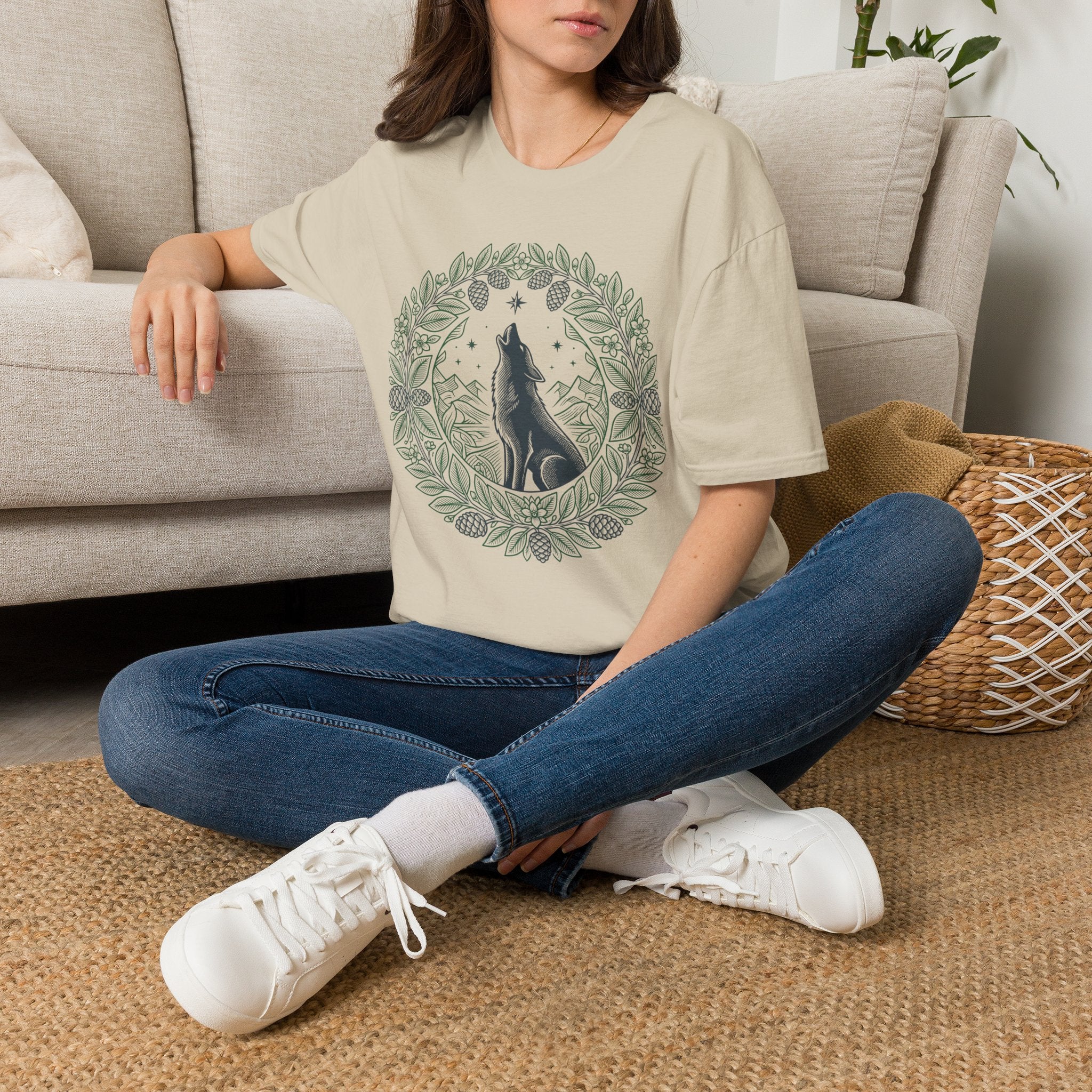 Moonlit Wreath Dog T-Shirt
