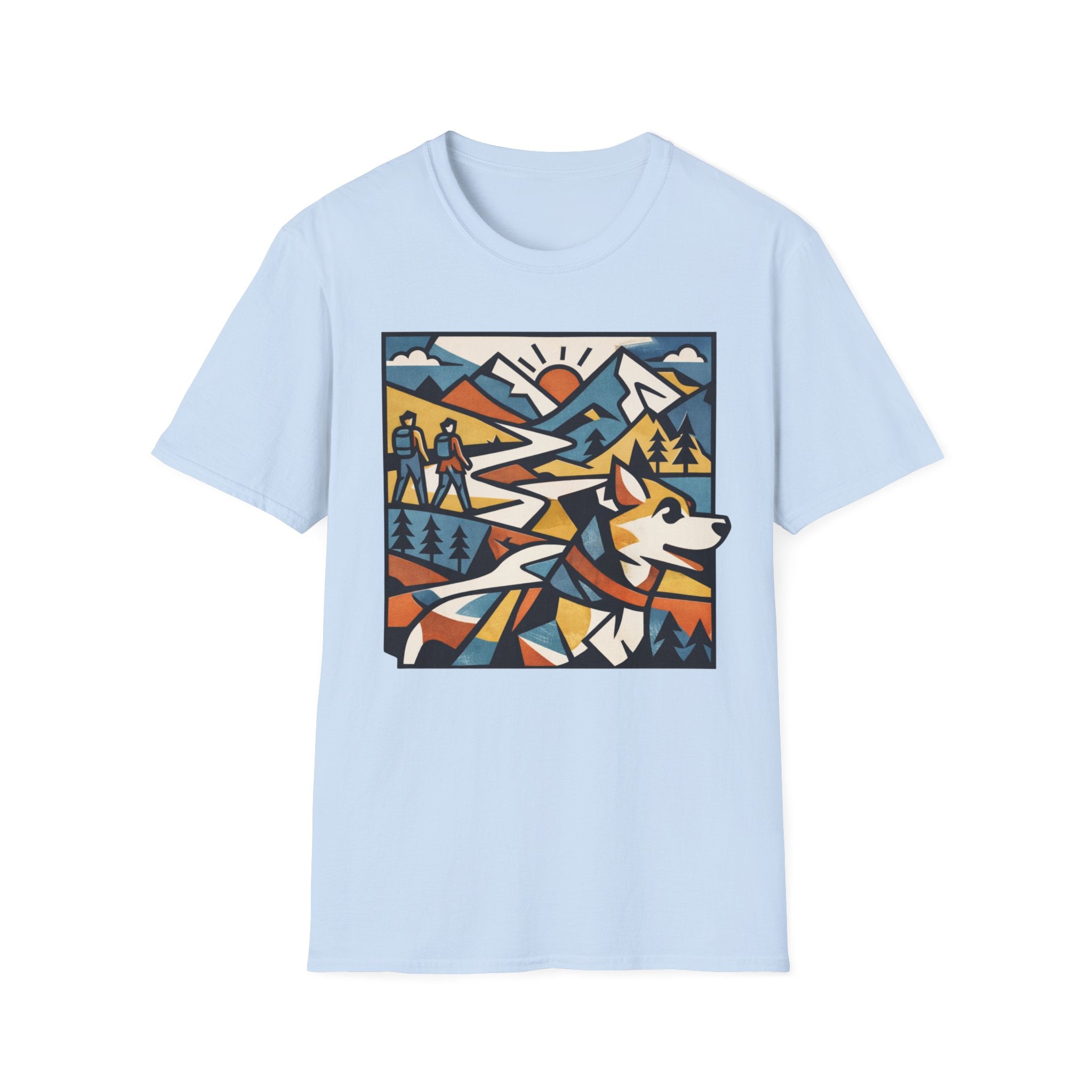 Geometric Mountain Dog T-Shirt