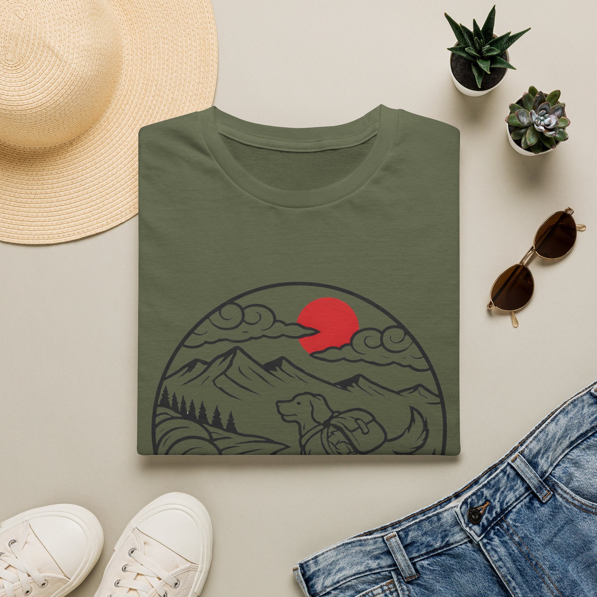Moonlit Trail Dog T-Shirt