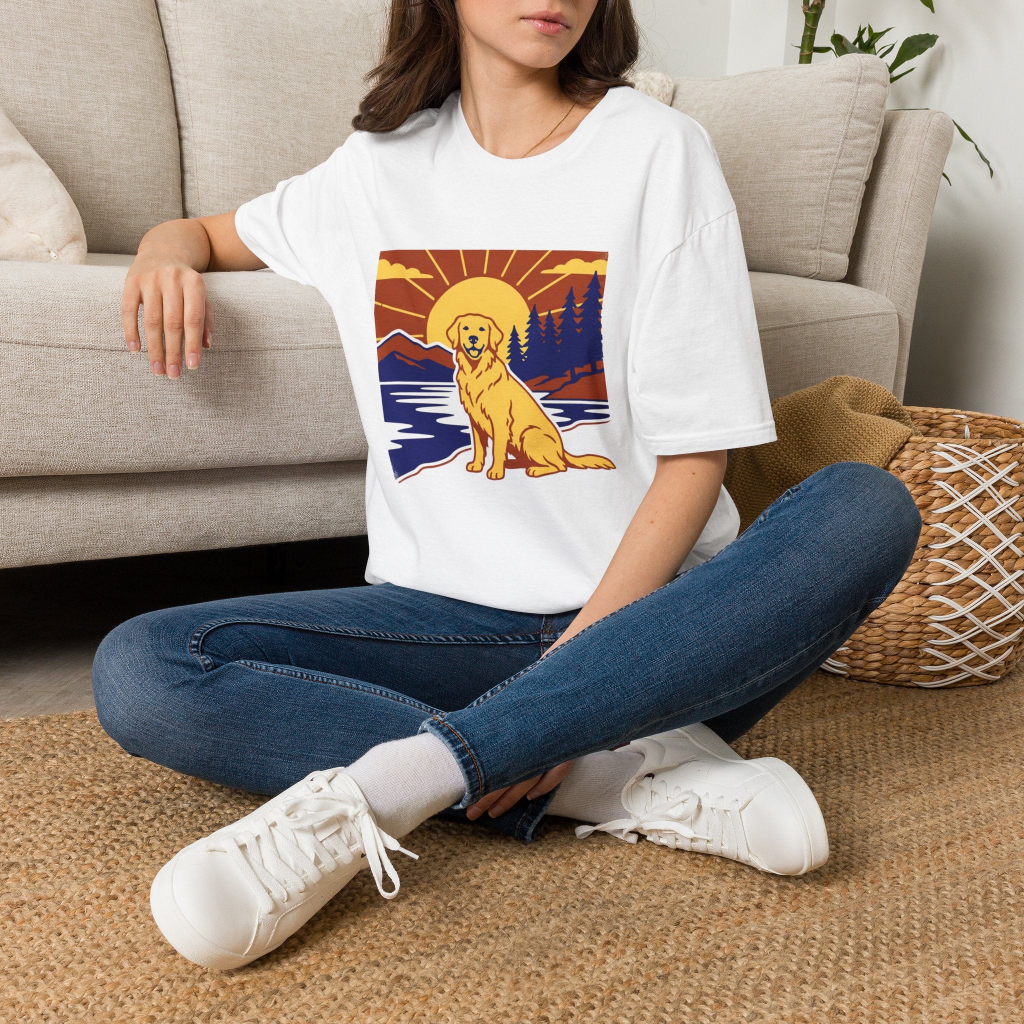 Sunset Mountain Retriever T-Shirt