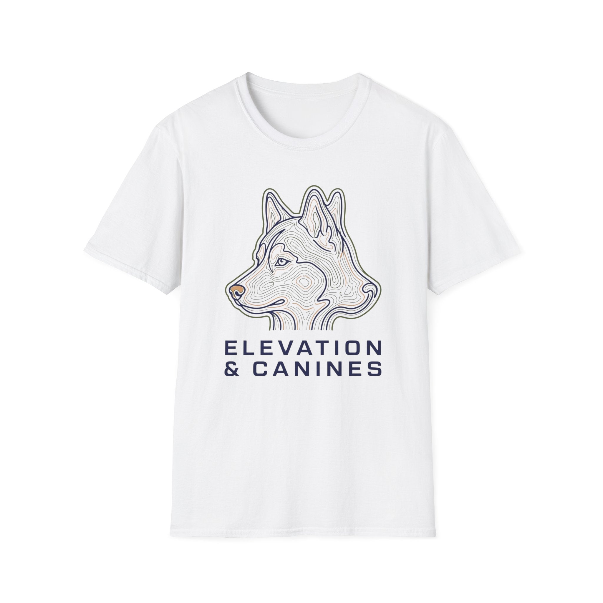 Topographic Dog Head T-Shirt