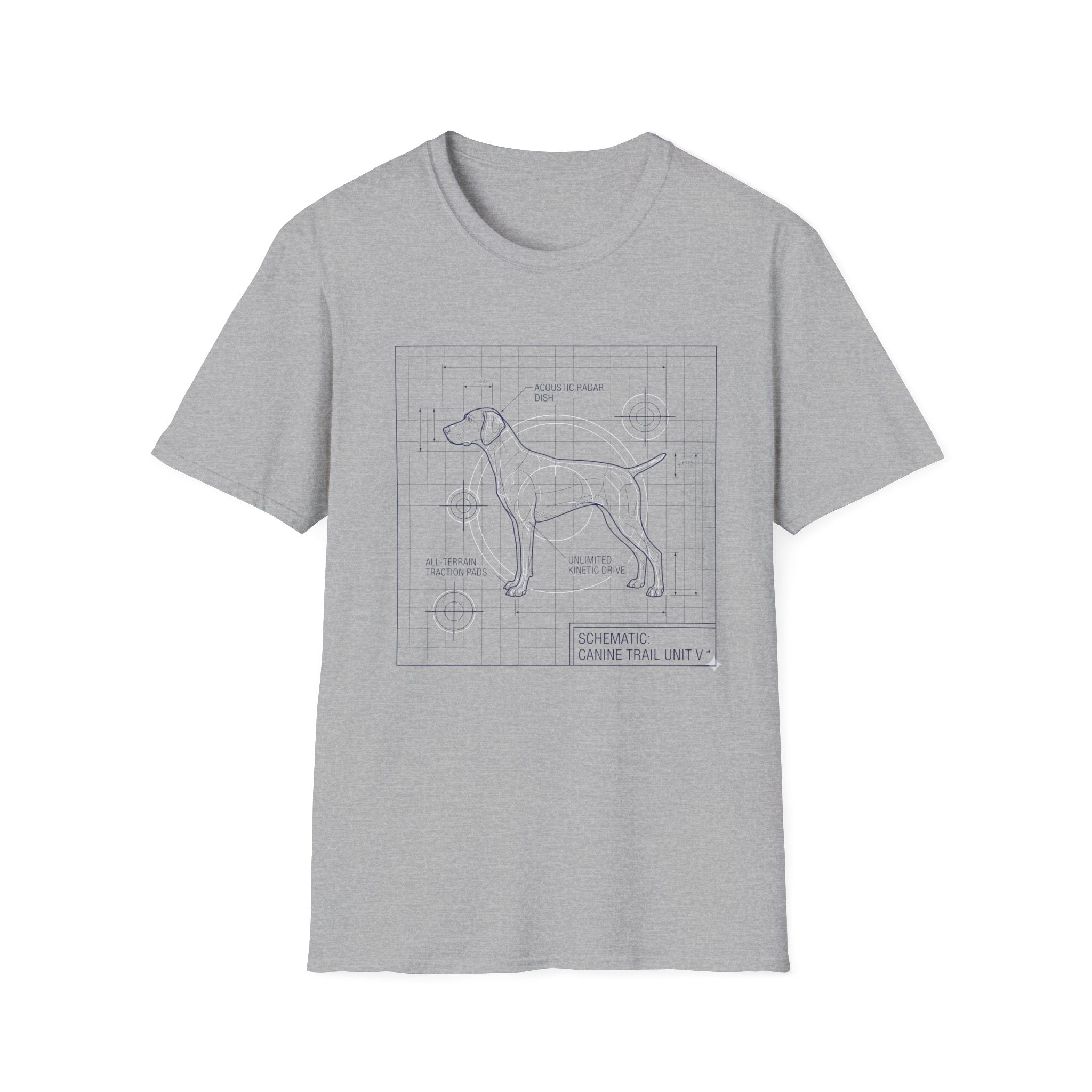 Canine Trail Unit BlueprintT-Shirt