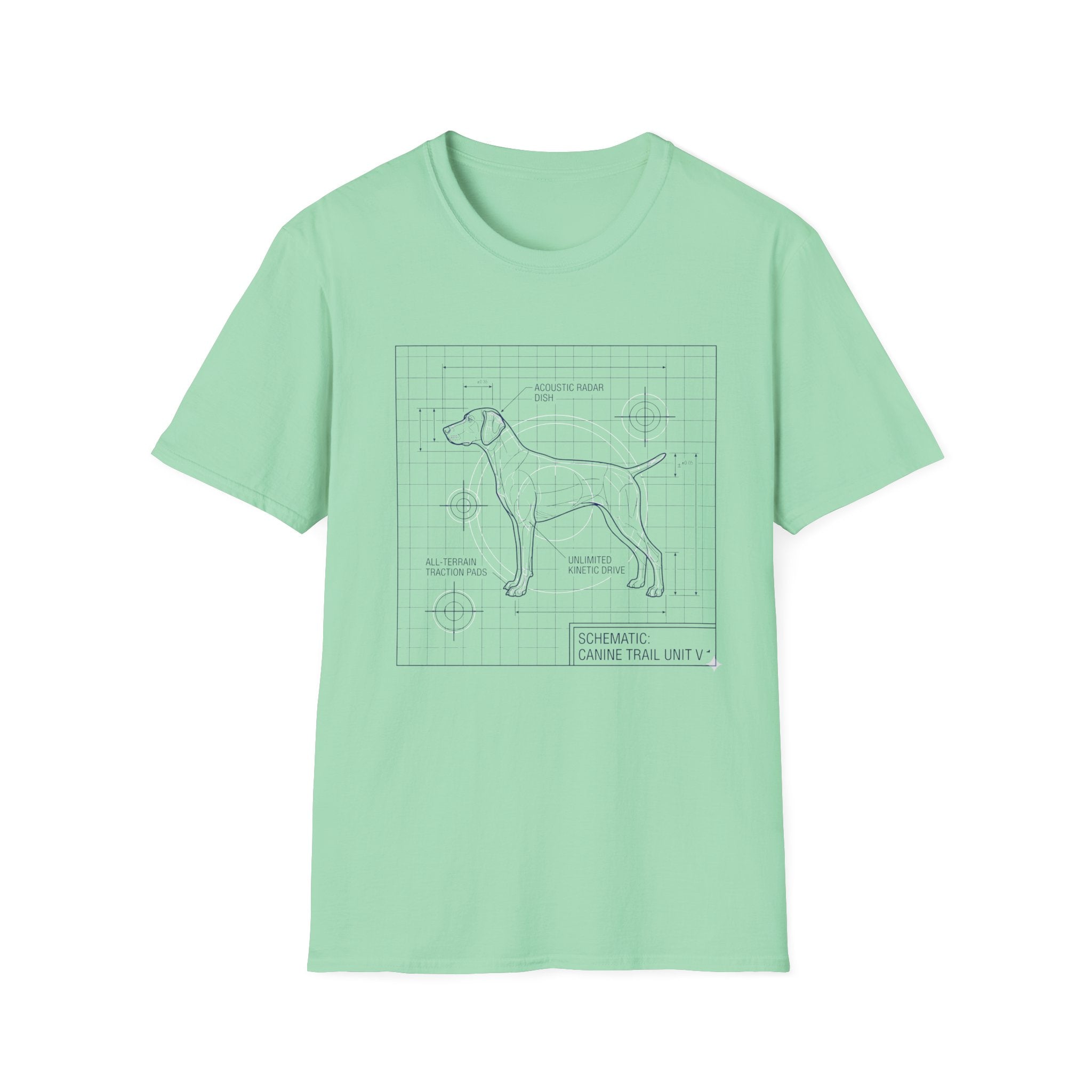 Canine Trail Unit BlueprintT-Shirt