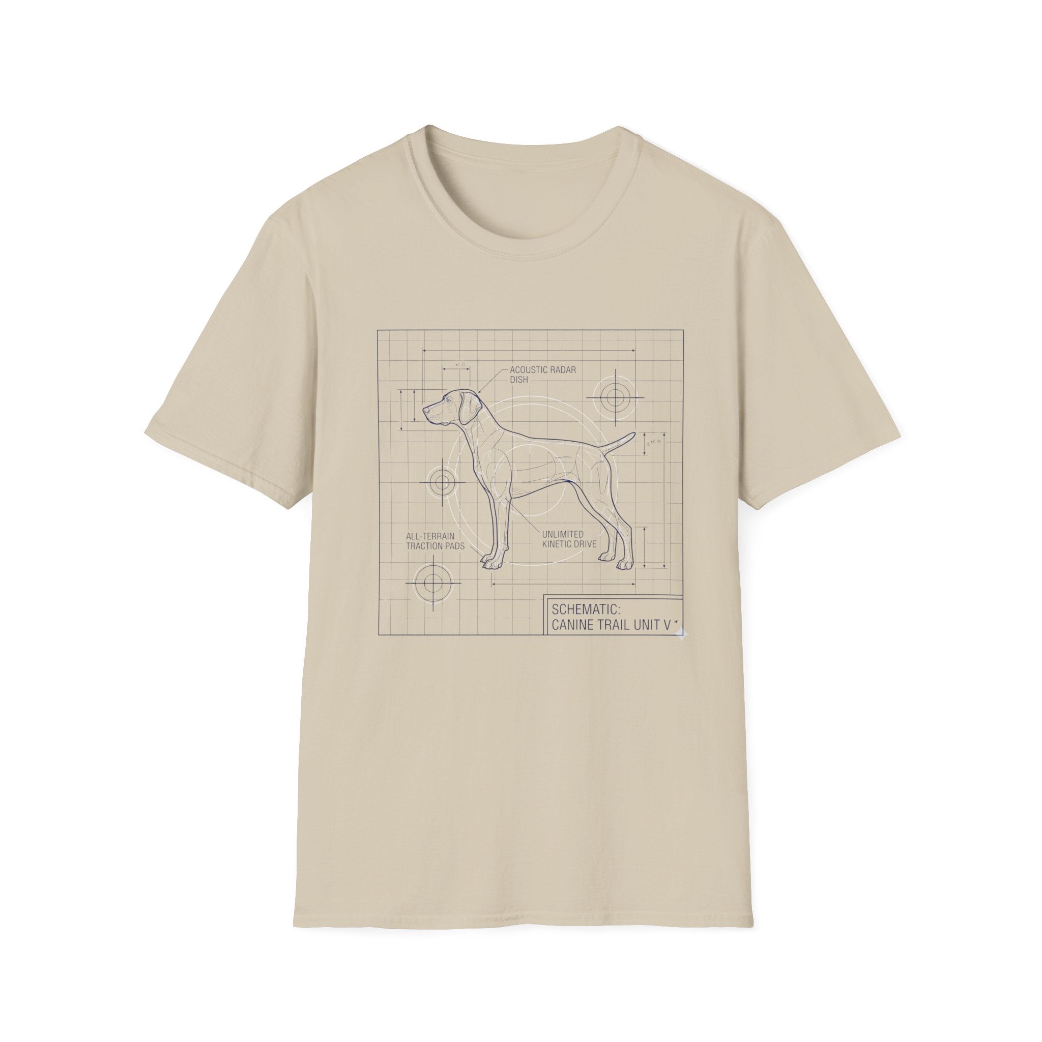 Canine Trail Unit BlueprintT-Shirt
