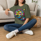 Neon Adventure Dog T-Shirt