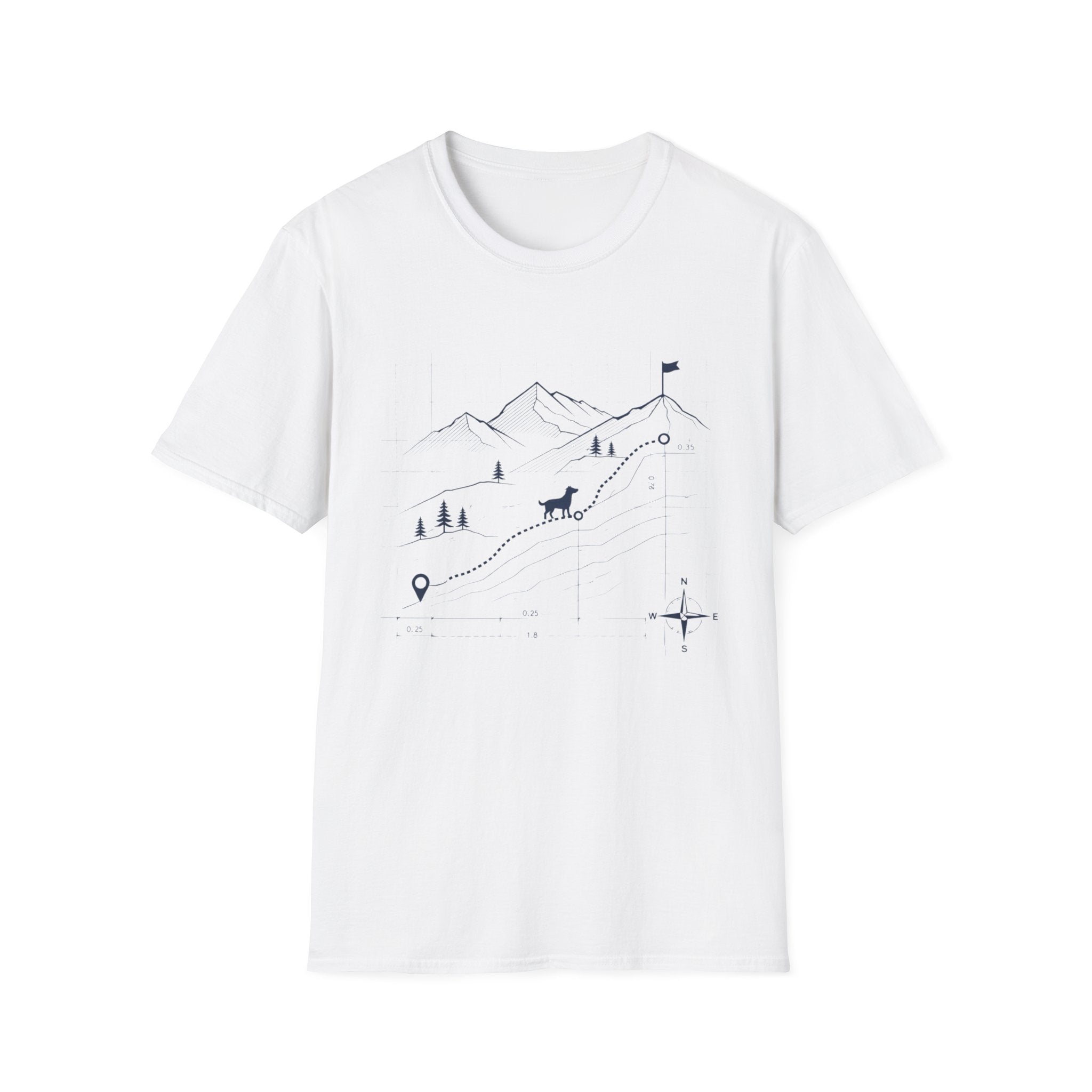 Trail Blueprint Dog T-Shirt