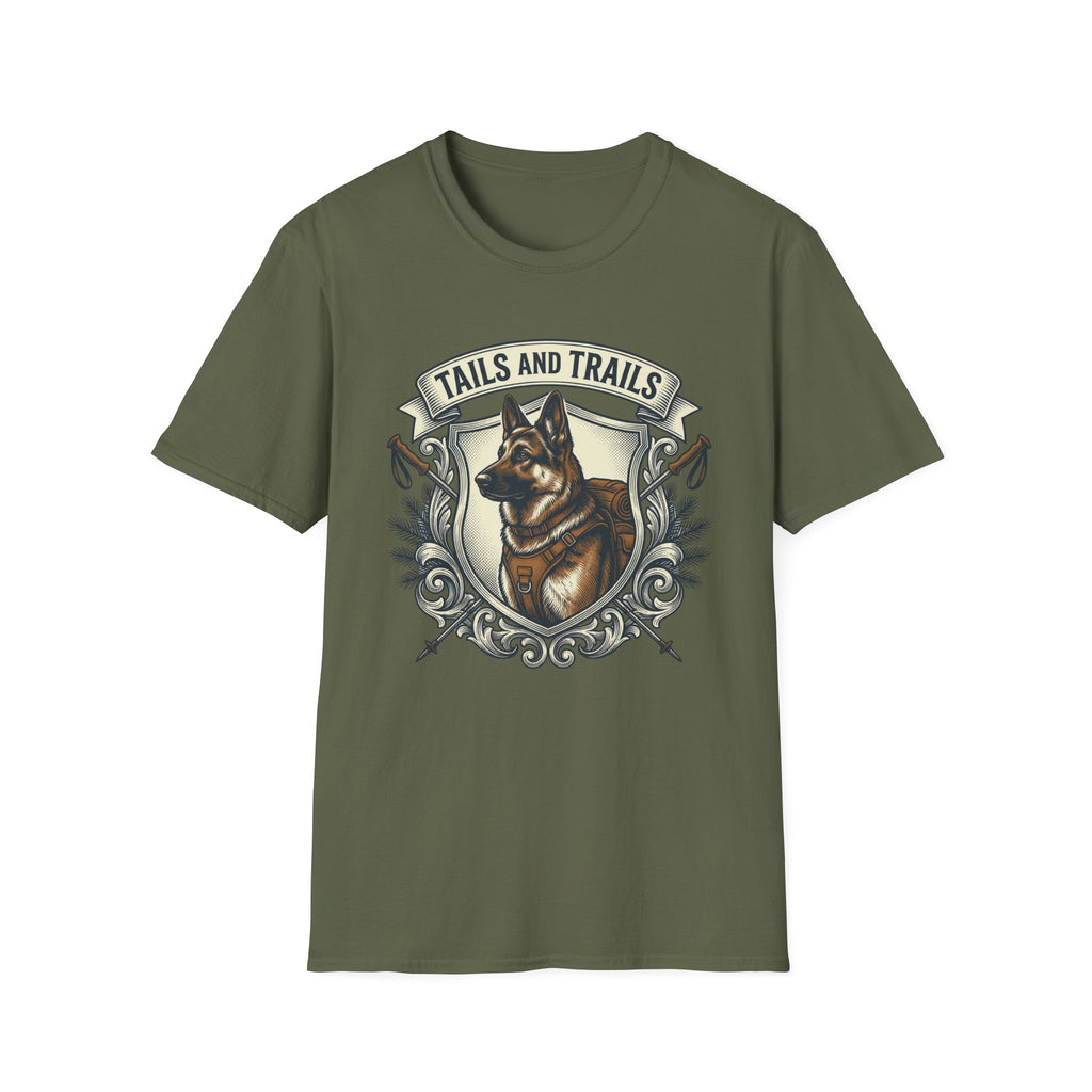 Tails and Trails Heraldic T-Shirt