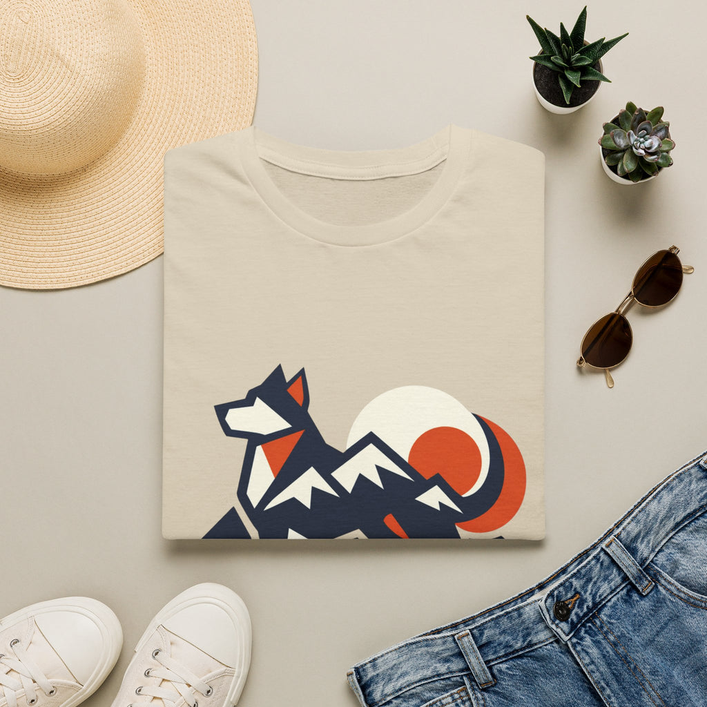 Geometric Dog Mountain T-Shirt