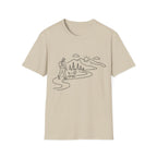 Hiker and Dog Mountain Path T-Shirt