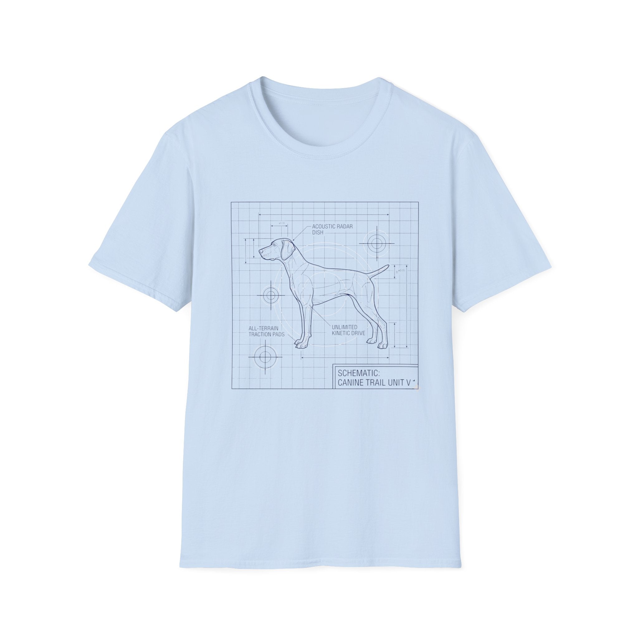 Canine Trail Unit BlueprintT-Shirt