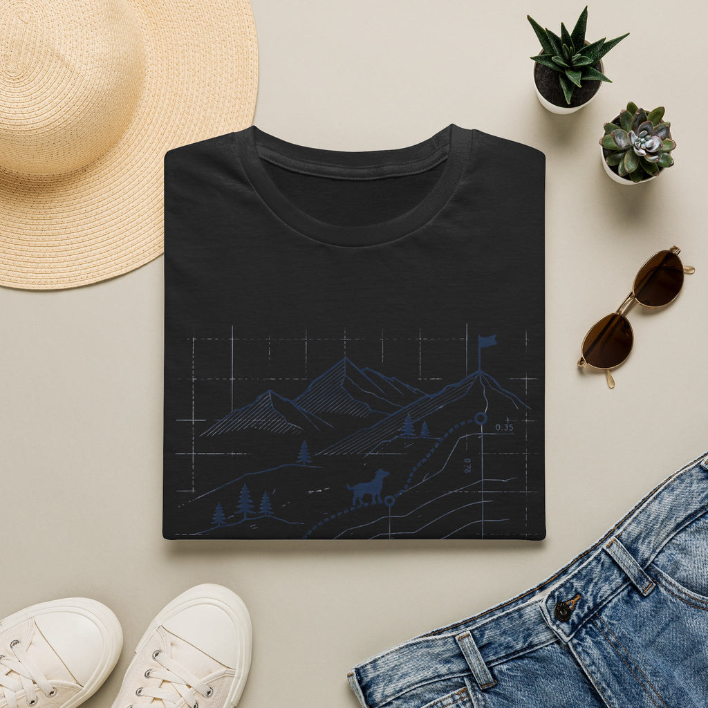 Topographical Trail Dog T-Shirt