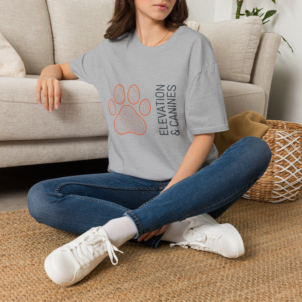 Topographic Paw Print T-Shirt