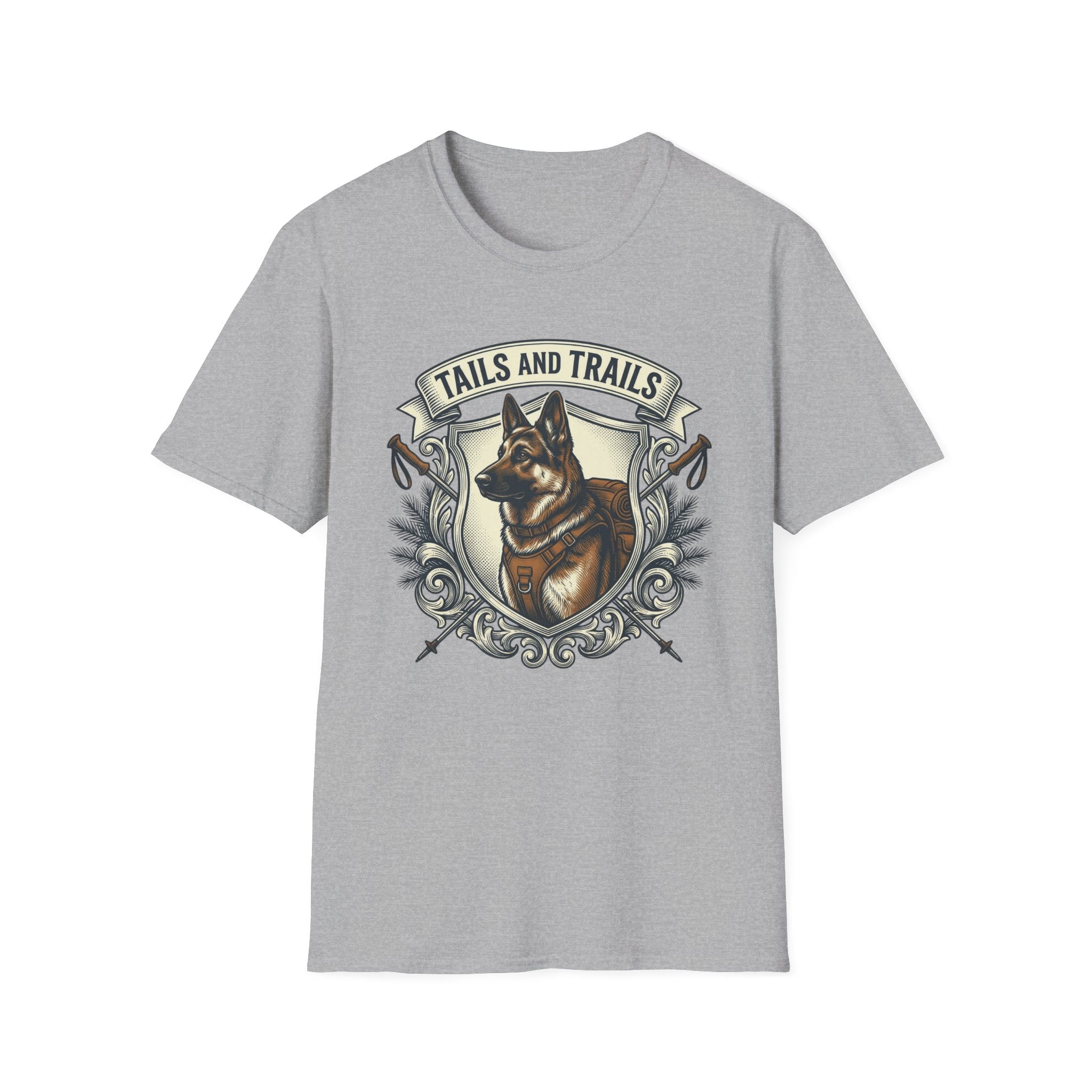 Tails and Trails Heraldic T-Shirt