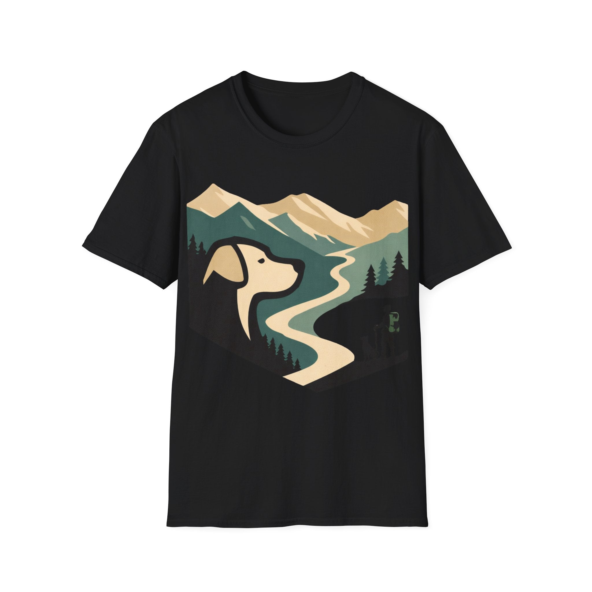 Minimalistic Dog Man Trail