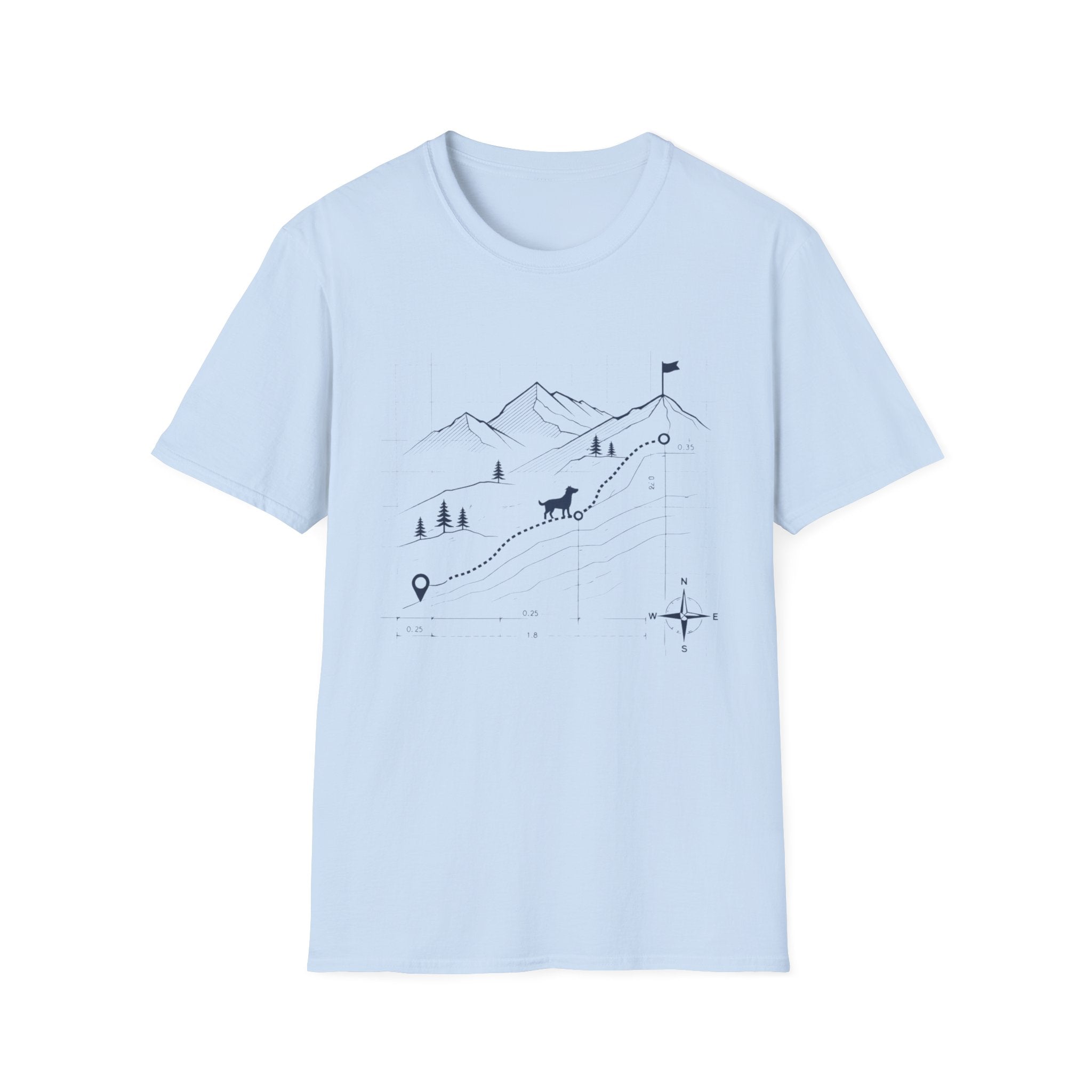 Trail Blueprint Dog T-Shirt