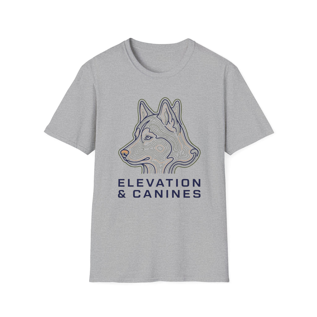 Topographic Dog Head T-Shirt