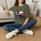 Geometric Dog Mountain T-Shirt