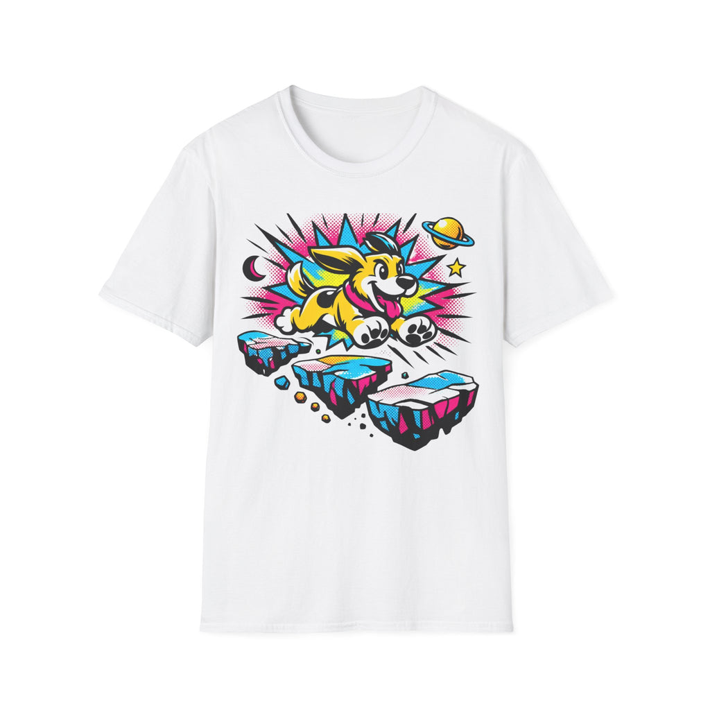 Neon Adventure Dog T-Shirt
