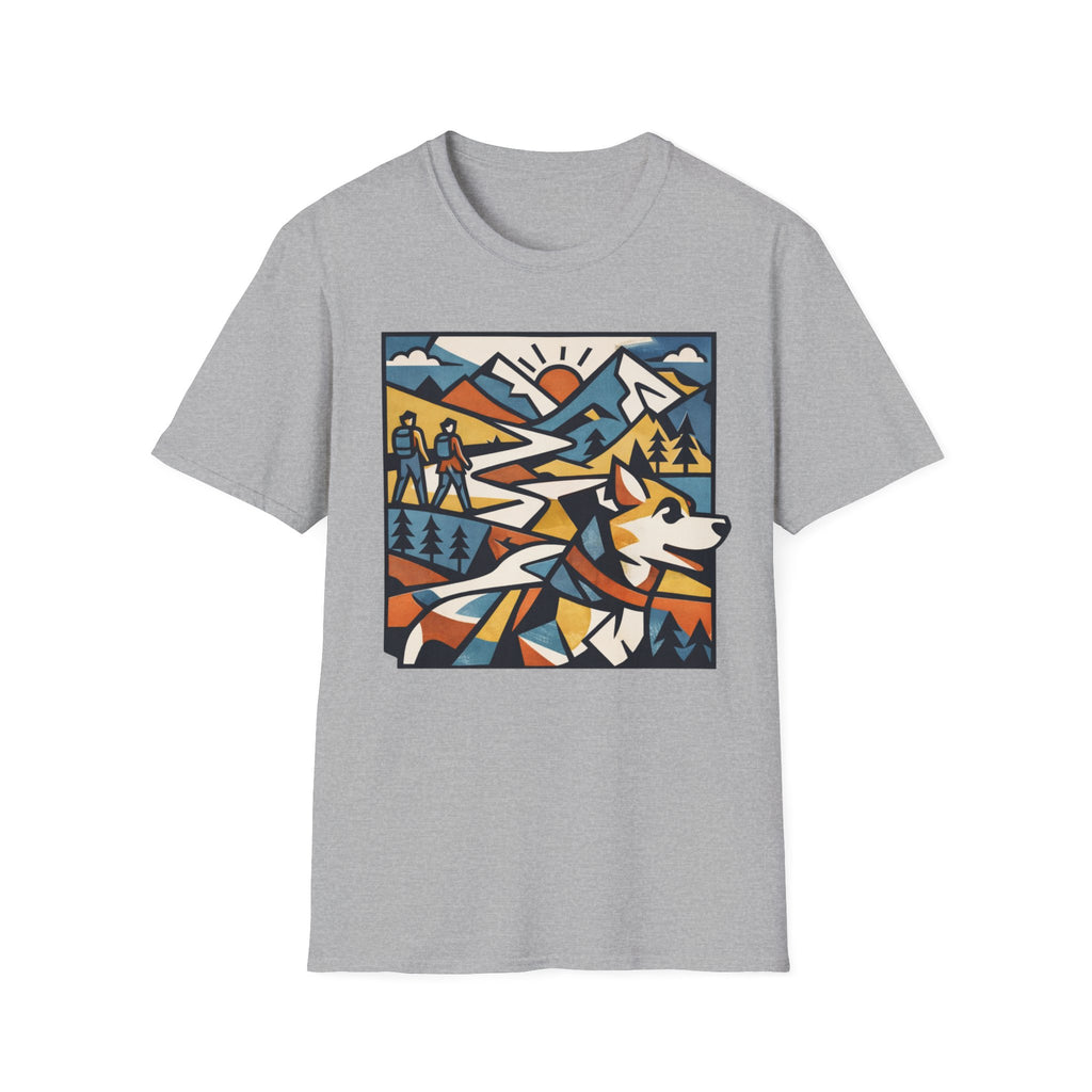 Geometric Mountain Dog T-Shirt