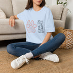 Topographic Paw Print T-Shirt