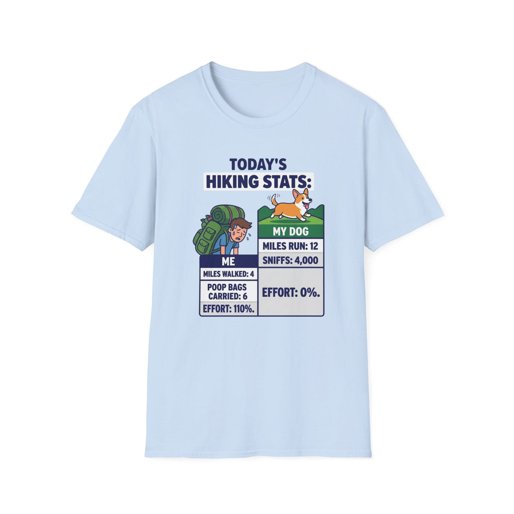 Hiking Stats Dog T-Shirt