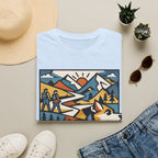 Geometric Mountain Dog T-Shirt