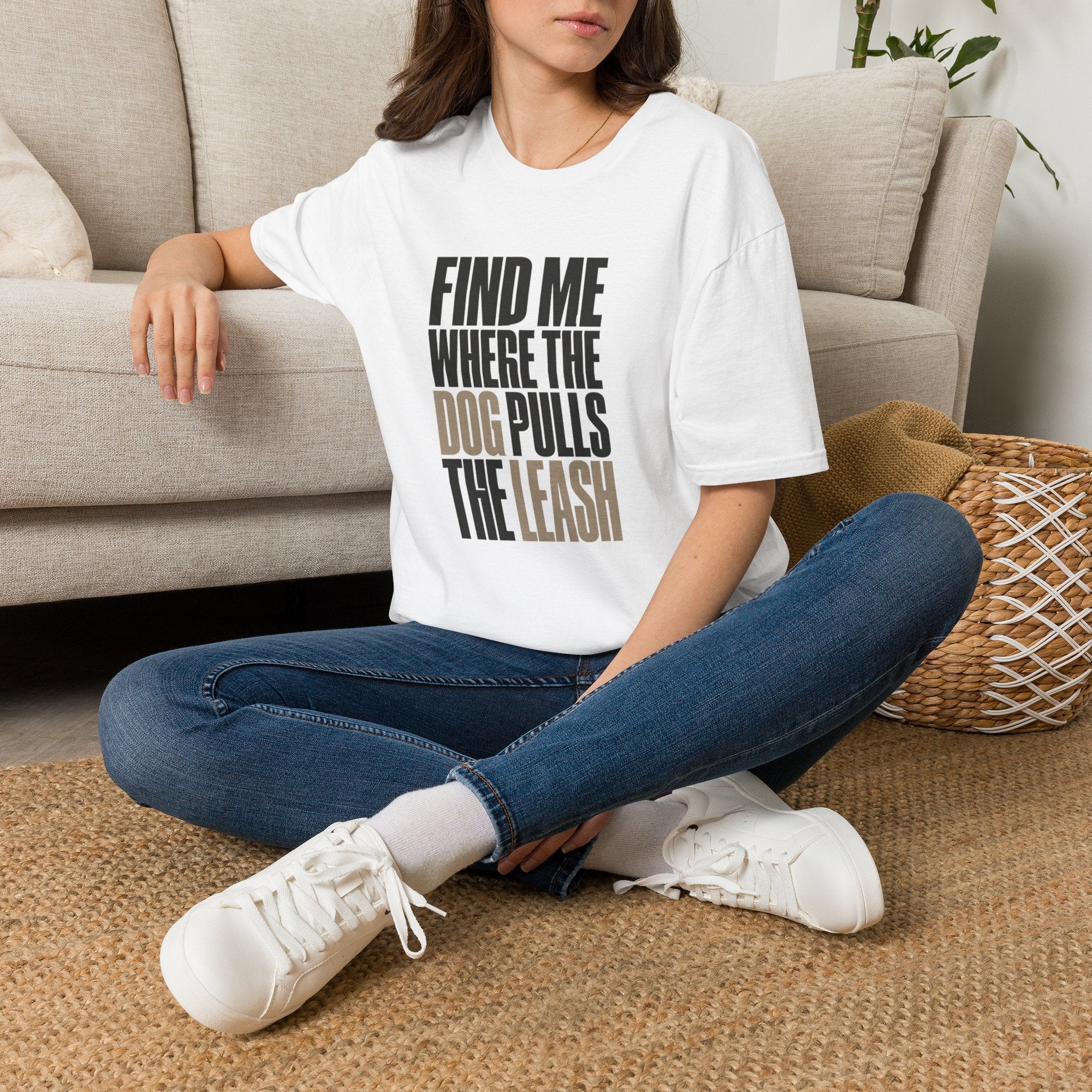Dog Pulls The Leash T-Shirt