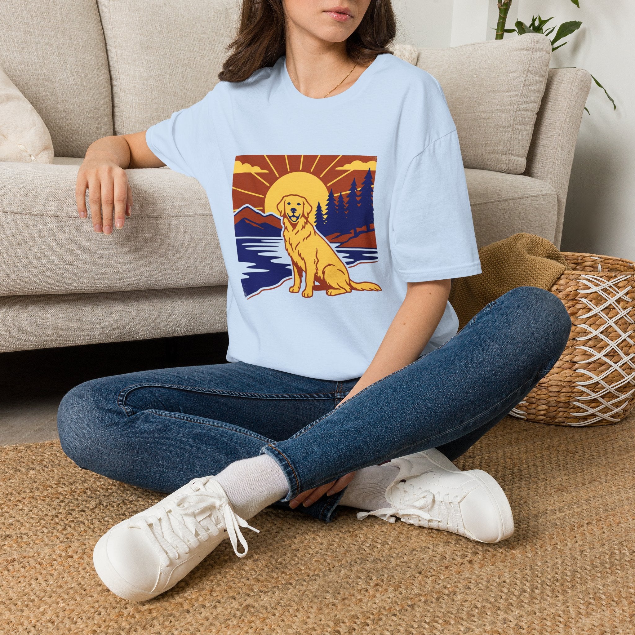 Sunset Mountain Retriever T-Shirt