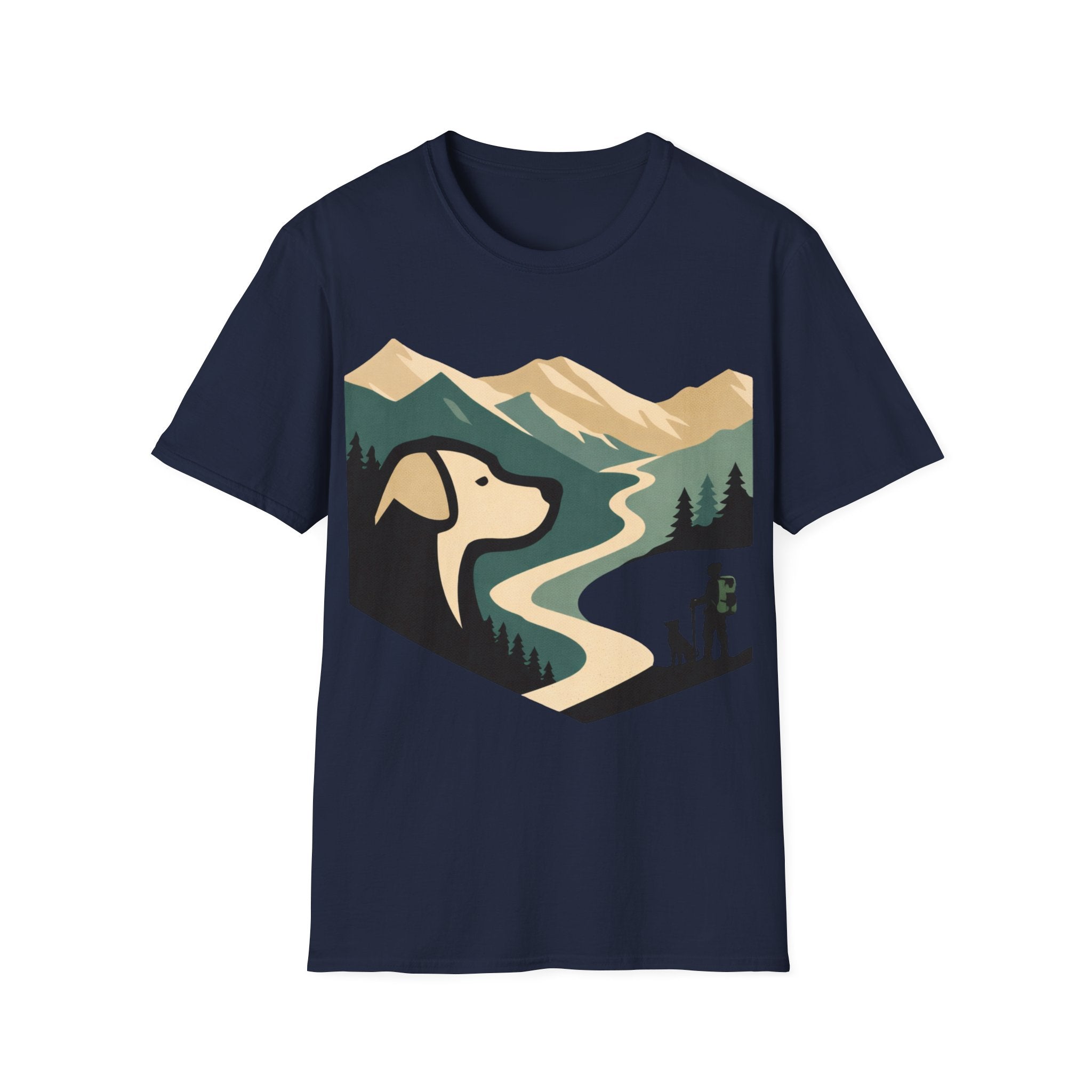 Minimalistic Dog Man Trail