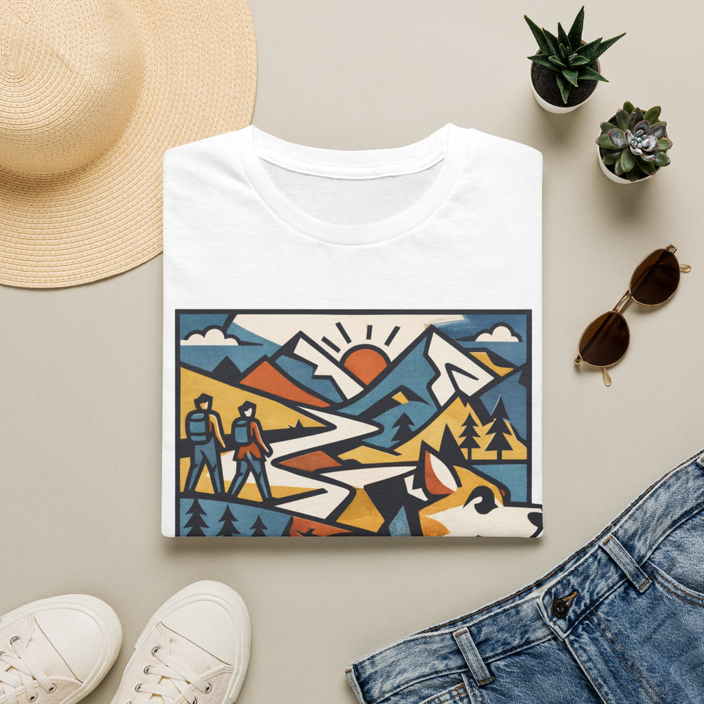 Geometric Mountain Dog T-Shirt
