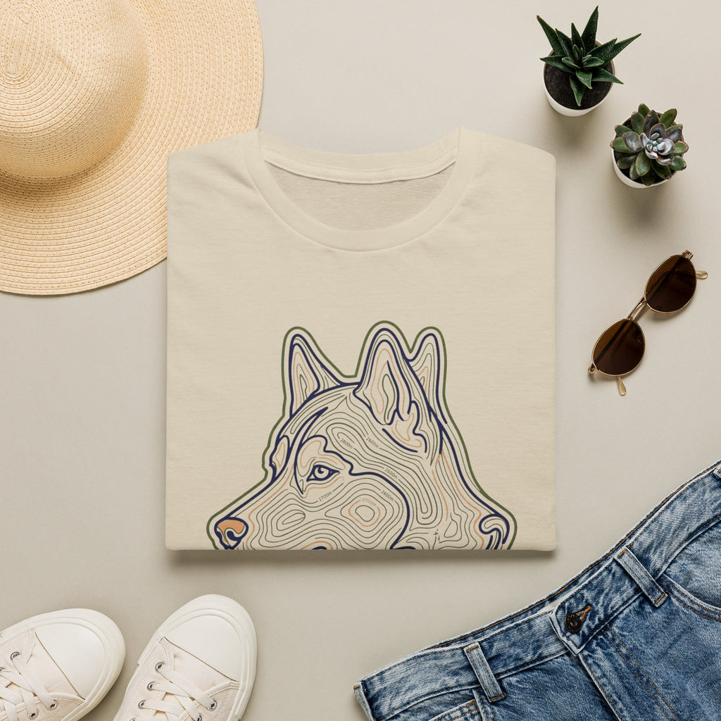 Topographic Dog Head T-Shirt
