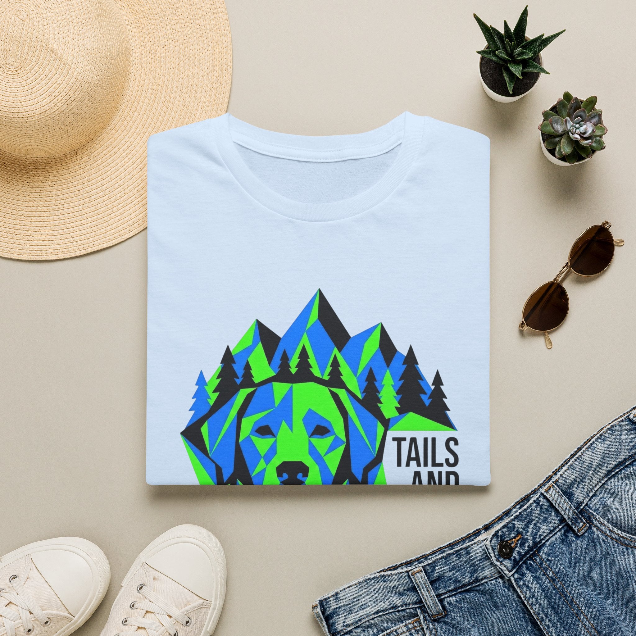 Abstract Geometric Dog T-Shirt