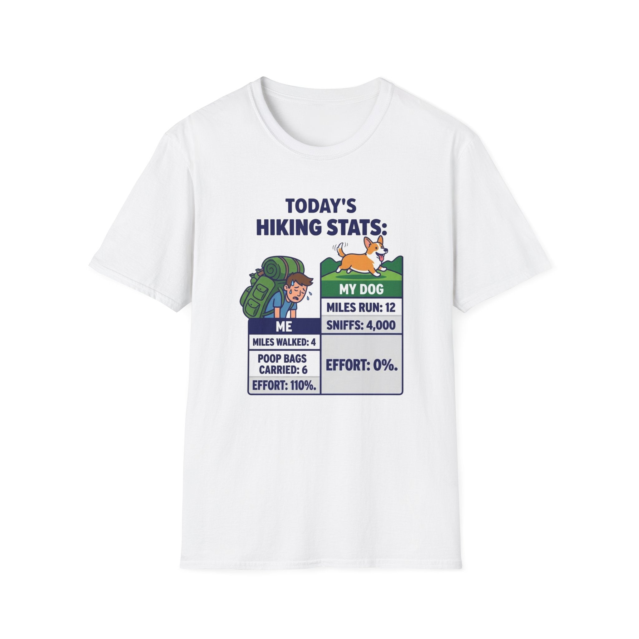Hiking Stats Dog T-Shirt