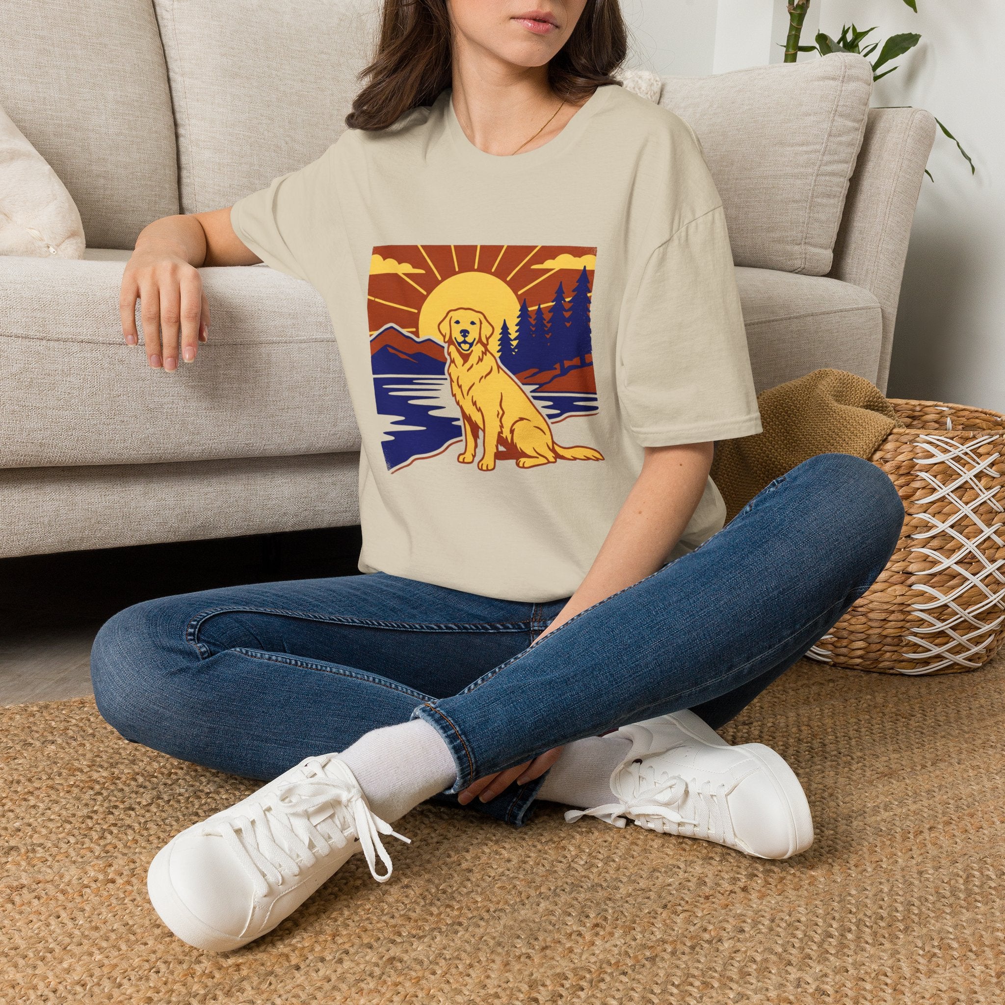 Sunset Mountain Retriever T-Shirt