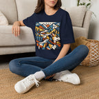 Geometric Mountain Dog T-Shirt