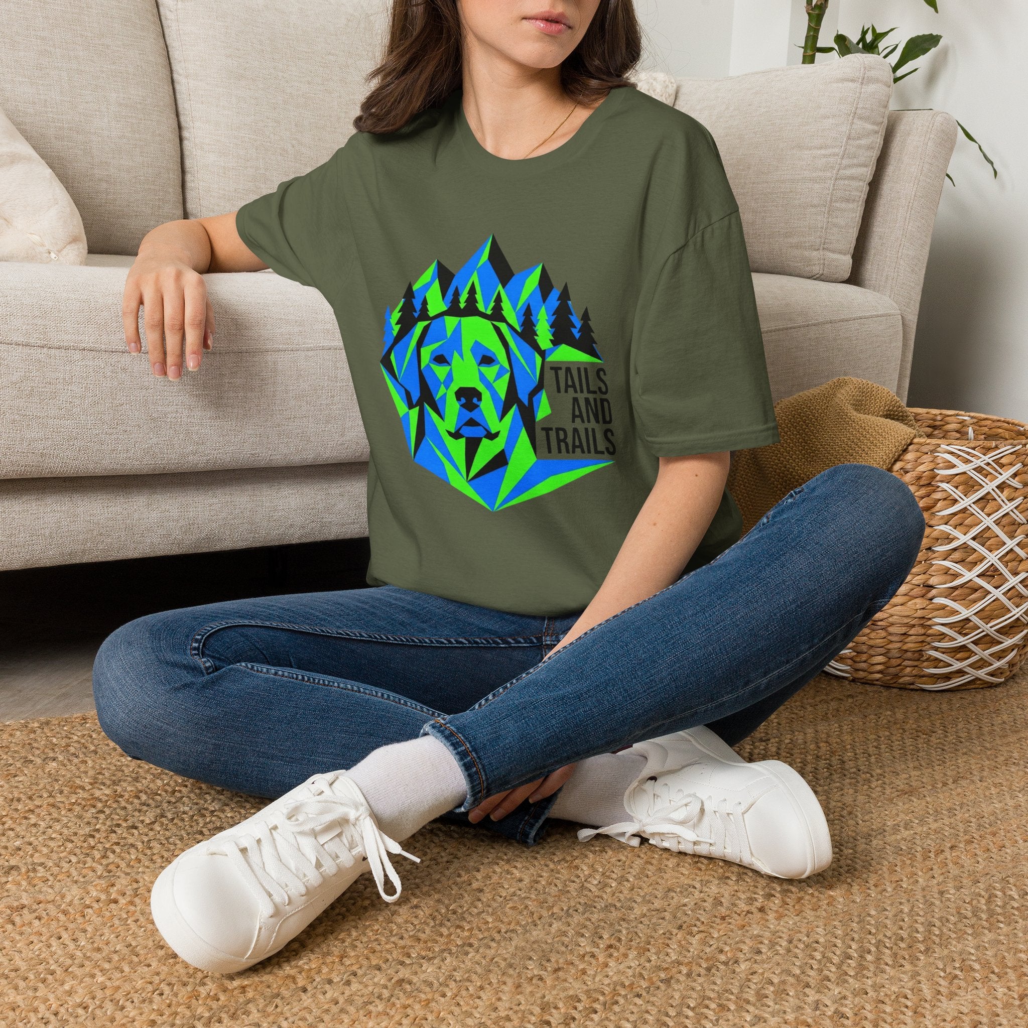 Abstract Geometric Dog T-Shirt