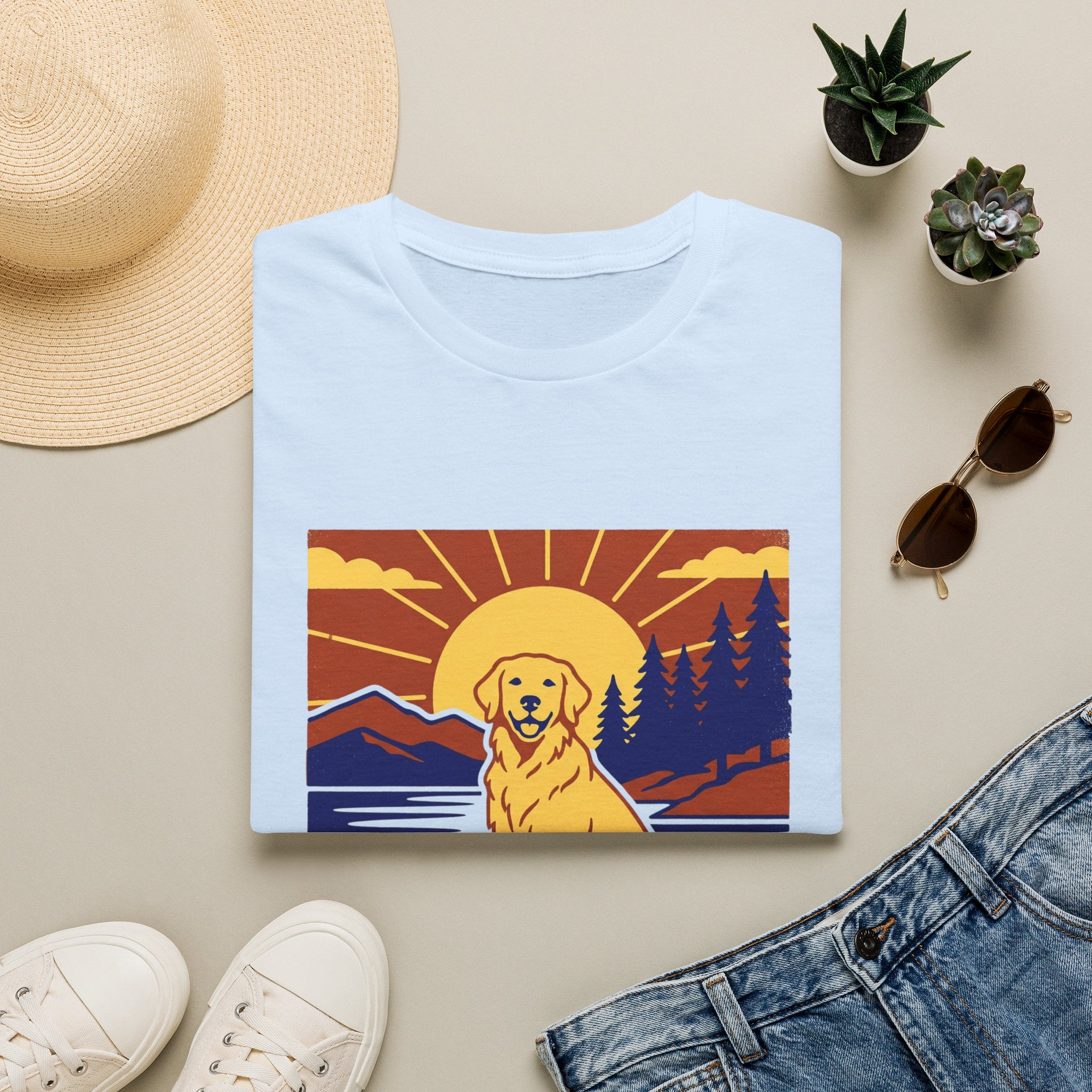 Sunset Mountain Retriever T-Shirt
