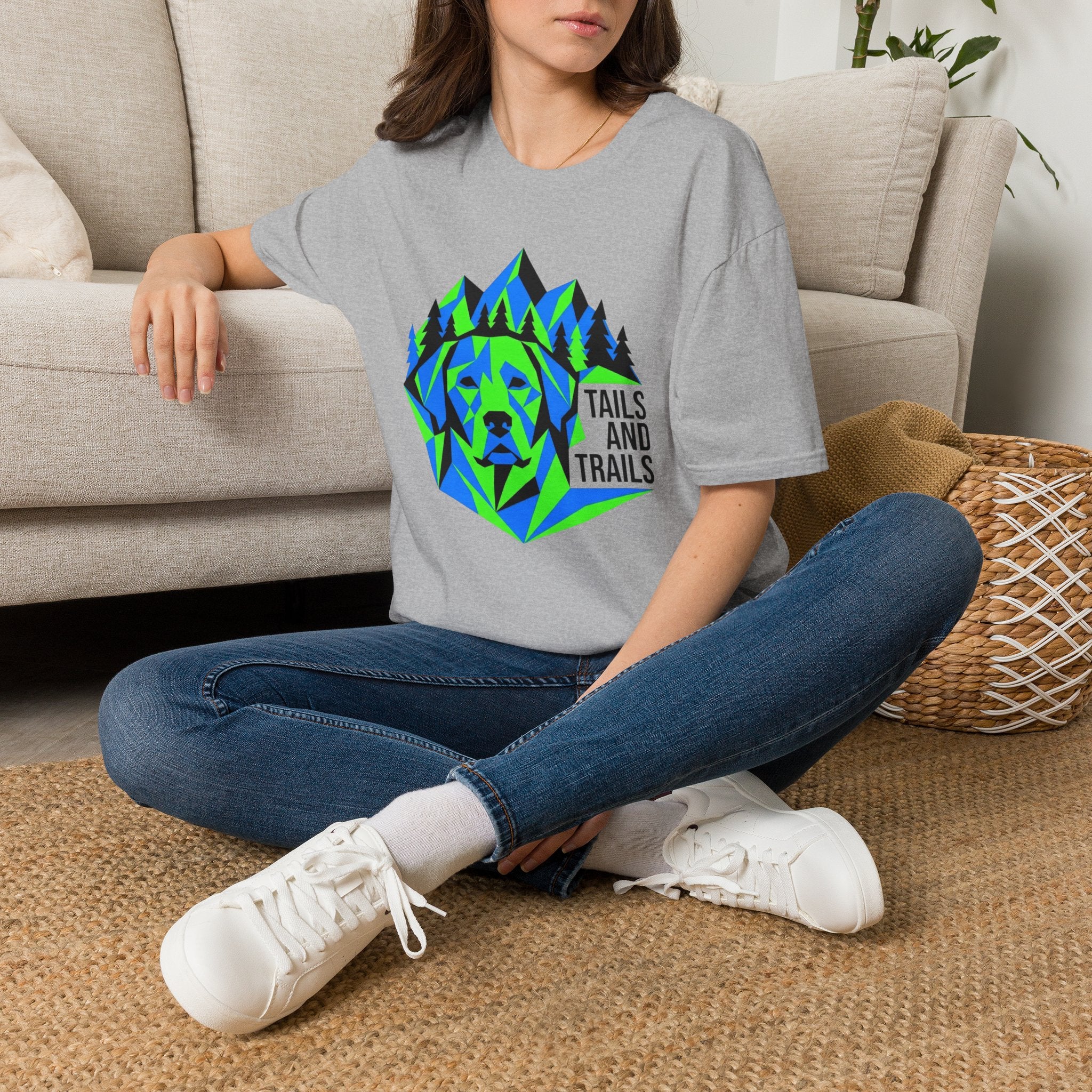 Abstract Geometric Dog T-Shirt