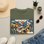 Geometric Mountain Dog T-Shirt