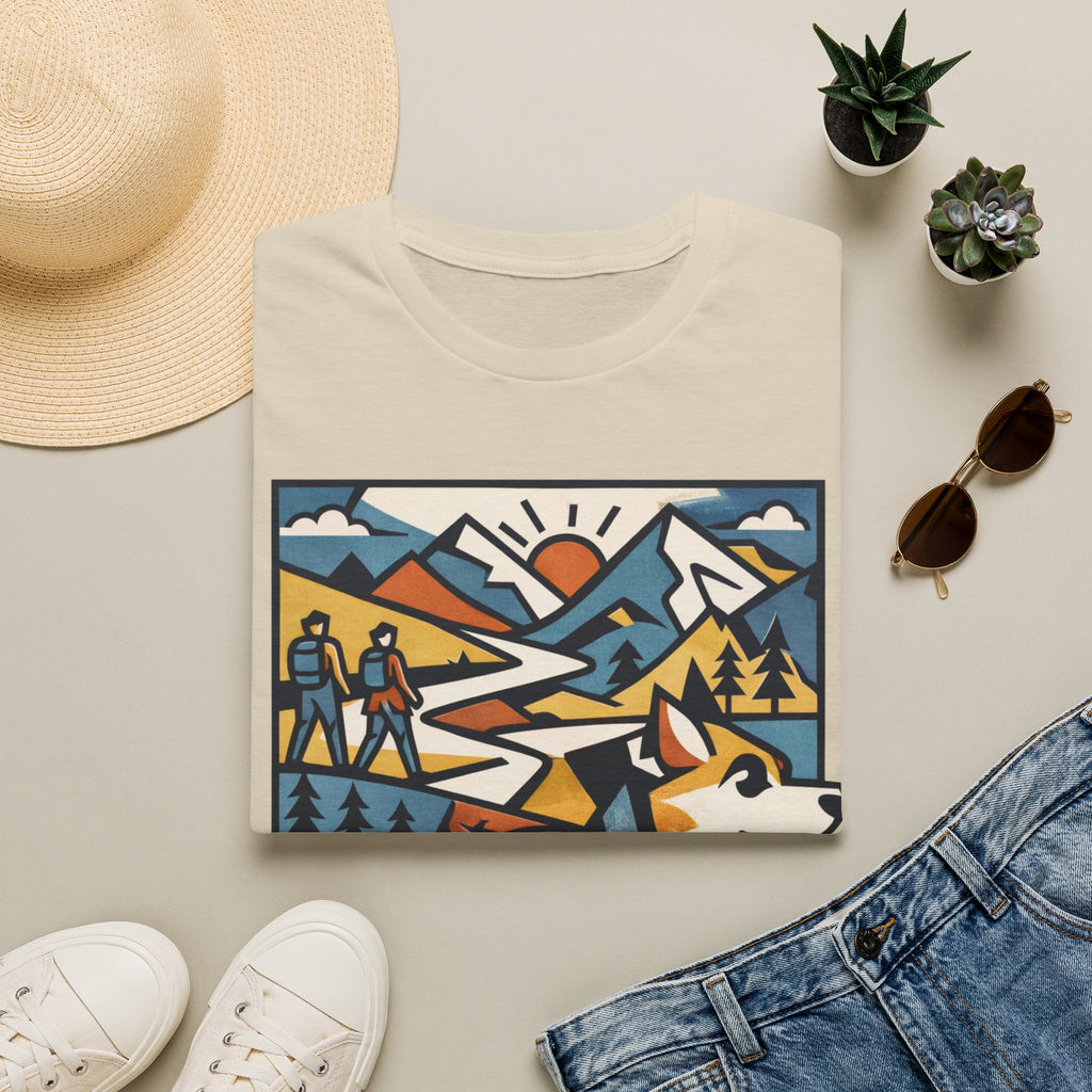 Geometric Mountain Dog T-Shirt