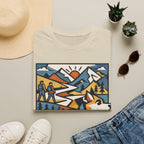 Geometric Mountain Dog T-Shirt