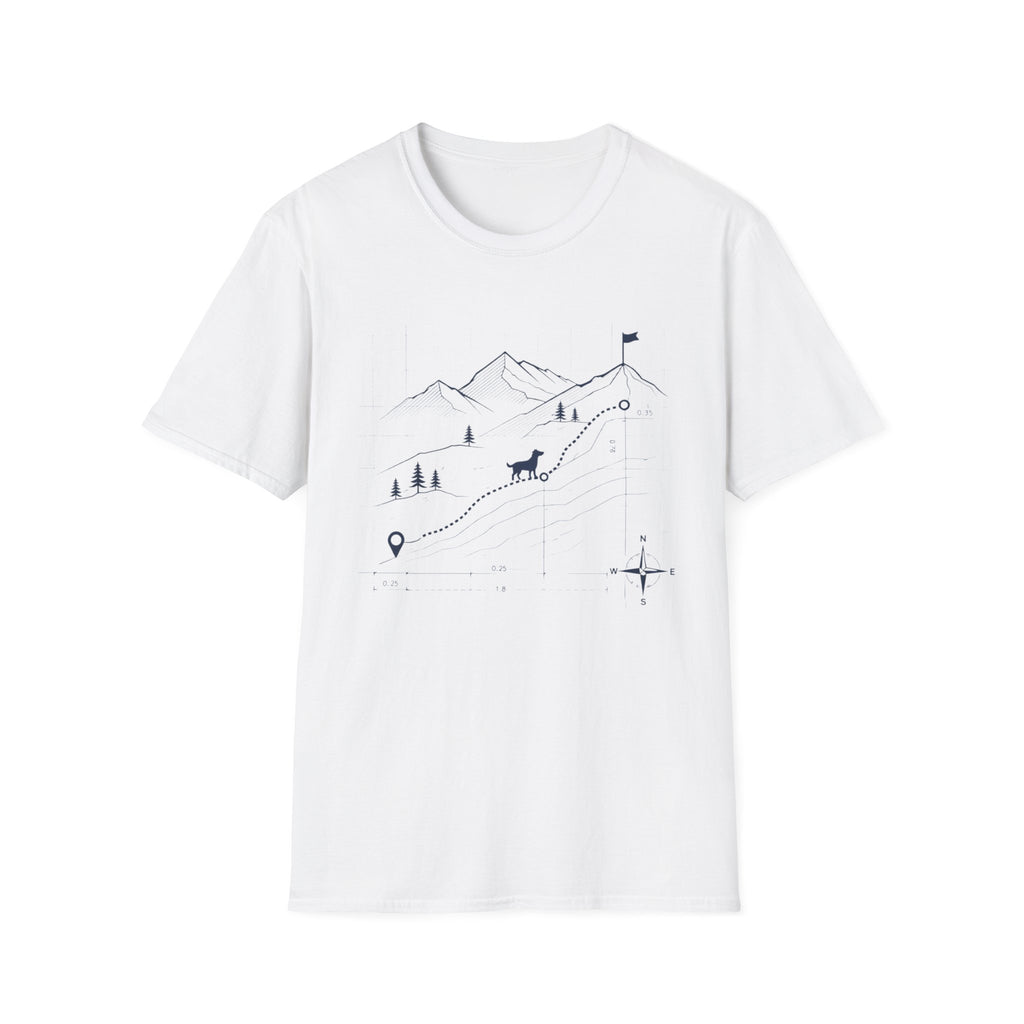 Topographical Trail Dog T-Shirt