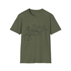 Hiker and Dog Mountain Path T-Shirt