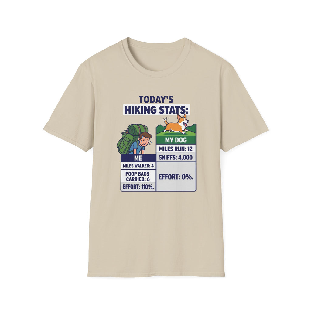 Hiking Stats Dog T-Shirt