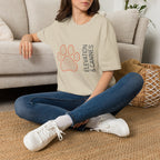 Topographic Paw Print T-Shirt