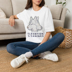 Topographic Dog Head T-Shirt