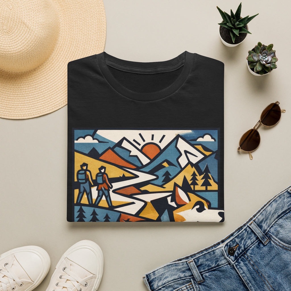 Geometric Mountain Dog T-Shirt