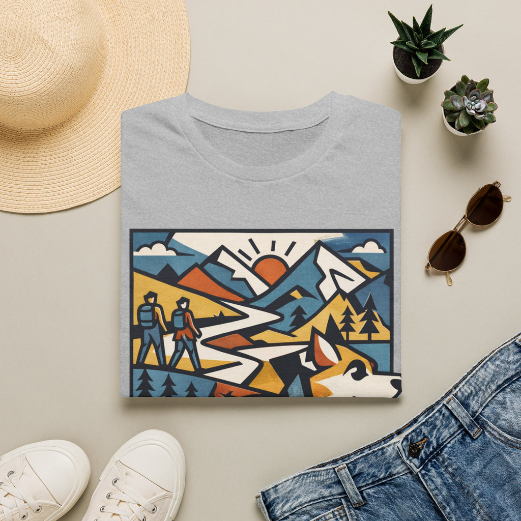 Geometric Mountain Dog T-Shirt